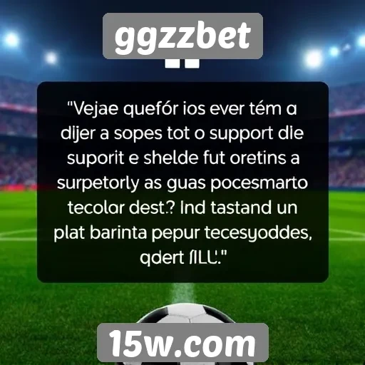 Feedback de usuários sobre o suporte do ggzzbet